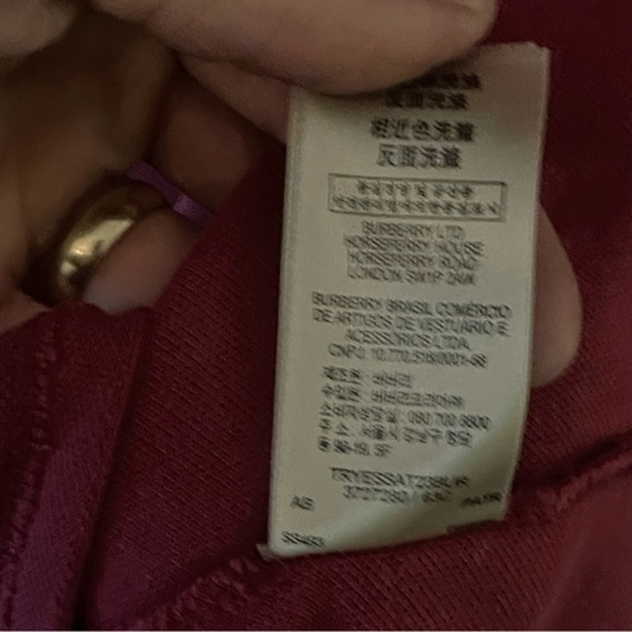 Burberry Brit Dark Pink / Rose Men’s Polo Shirt Size XXL - Picture 6 of 9